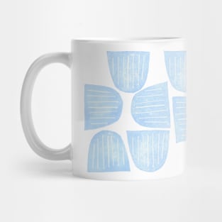 Light Blue Scattered Half Moons Mug